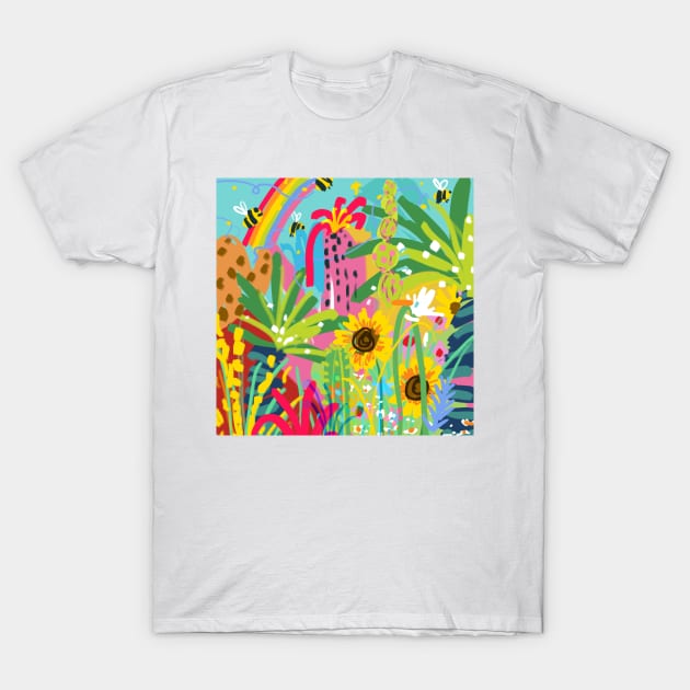 Summer Flowers T-Shirt by Salty Siren Studios